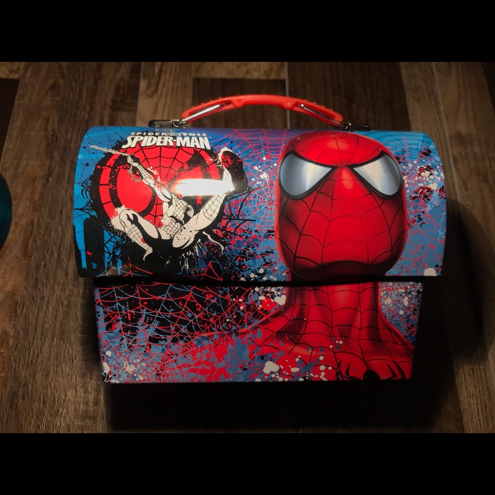Spider-Man Lunch Pail Tin Brand New